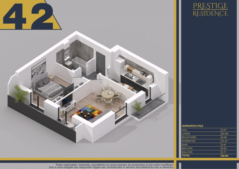 Apartament finalizat de 2 camere cu 2 balcoane - Titan - Metrou Nicolae Teclu