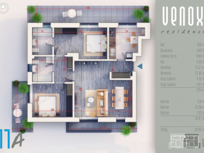 Titan -Apartament 3 camere cu 2 balcoane si terasa -Metrou Teclu -parcare bonus!